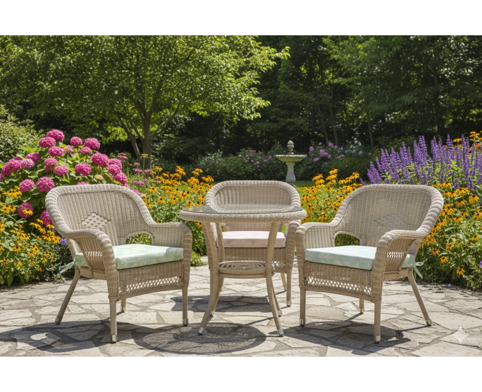 Μαξιλάρι Καρέκλας Με Δέσιμο - Λονέτα Ύφασμα Frig 701 απόχρωση του πράσινου με σχέδιo φύλλα | Mypouf.gr