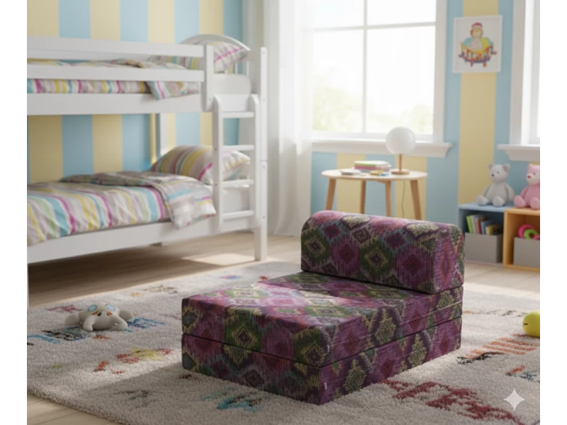 Πολυθρόνα - Κρεβάτι Flip Chair Florina Λονέτα Ύφασμα More 301 με σχέδιο ρόμβο