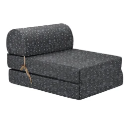 Πολυθρόνα - Κρεβάτι Flip Chair Florina - Sefu 850 - Λονέτα Ύφασμα Μαύρο Με Σχέδιο