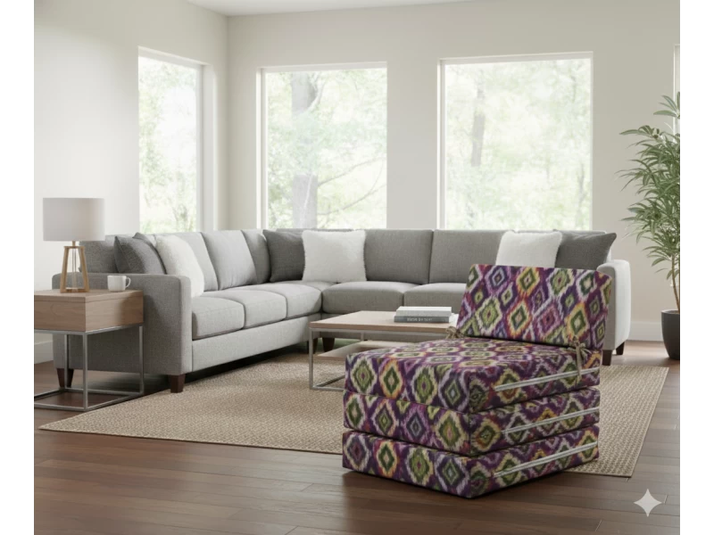 Πολυθρόνα - Κρεβάτι Flip Chair Panama Λονέτα Ύφασμα More 301 με σχέδιο ρόμβο