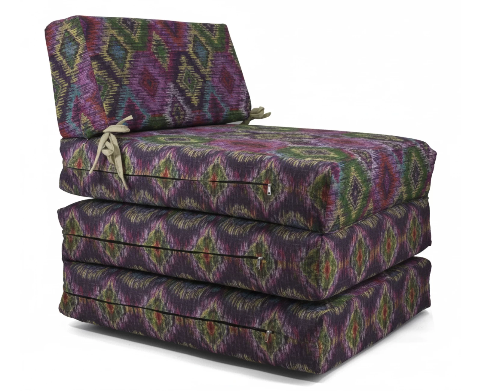 Πολυθρόνα - Κρεβάτι Flip Chair Panama Λονέτα Ύφασμα More 301 με σχέδιο ρόμβο | Mypouf.gr