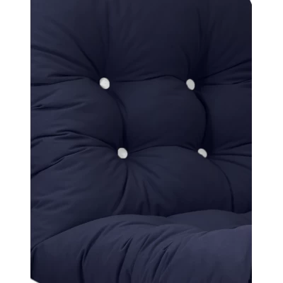 Μαξιλάρι αδιάβροχο μπαμπού μονόχρωμο Μπλέ σκούρο από Ομπρελόπανο με πλάτη