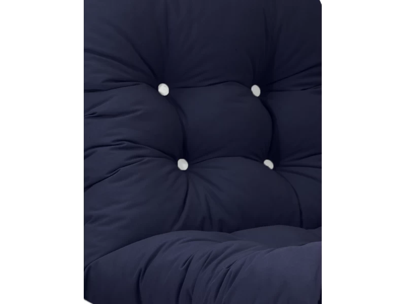 Μαξιλάρι αδιάβροχο μπαμπού μονόχρωμο Μπλέ σκούρο από Ομπρελόπανο με πλάτη