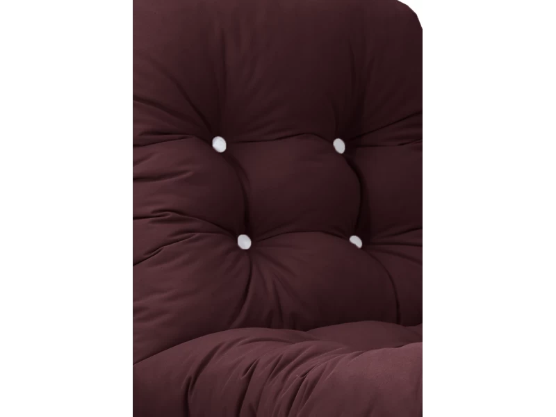 Μαξιλάρι αδιάβροχο μπαμπού μονόχρωμο μπορντώ από Ομπρελόπανο με πλάτη