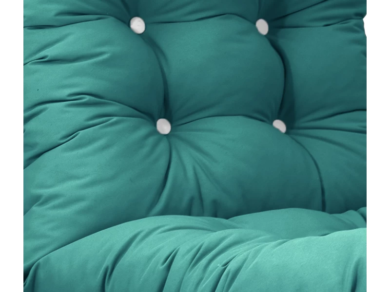 Μαξιλάρι αδιάβροχο μπαμπού μονόχρωμο πετρόλ με πλάτη