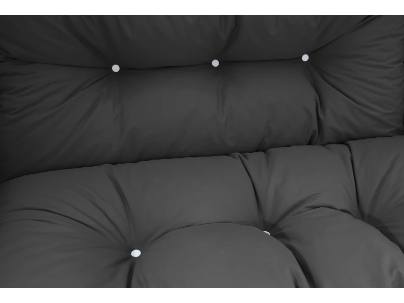 Μαξιλάρι αδιάβροχο για καναπέ με ενσωματωμένη πλάτη γκρι σκούρο