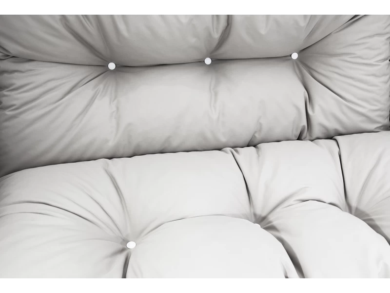 Μαξιλάρι αδιάβροχο για καναπέ με ενσωματωμένη πλάτη λευκό με γέμση Comforell