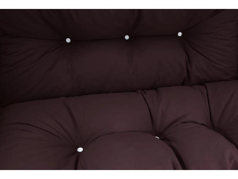 Μαξιλάρι αδιάβροχο για καναπέ με ενσωματωμένη πλάτη μπορντώ