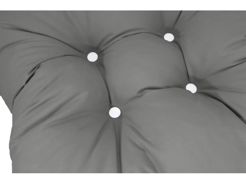 Μαξιλάρι πέταλο αδιάβροχο για κάθισμα με κουμπιά γκρι