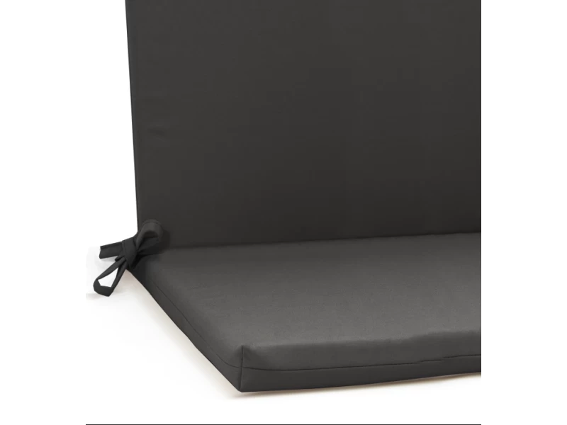 Μαξιλάρι για καναπέδες αδιάβροχο με κορδόνια στην πλάτη γκρι σκούρο