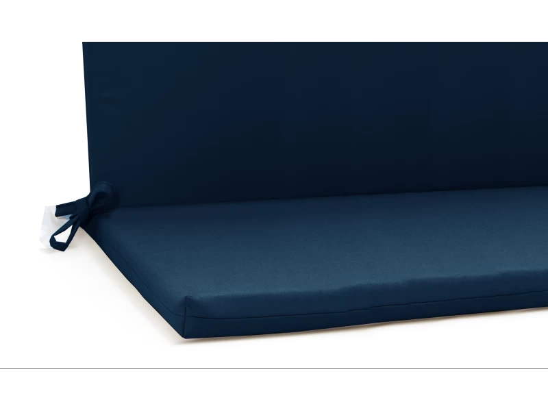 Μαξιλάρι για καναπέδες αδιάβροχο με κορδόνια στην πλάτη μπλε σκούρο μονόχρωμο
