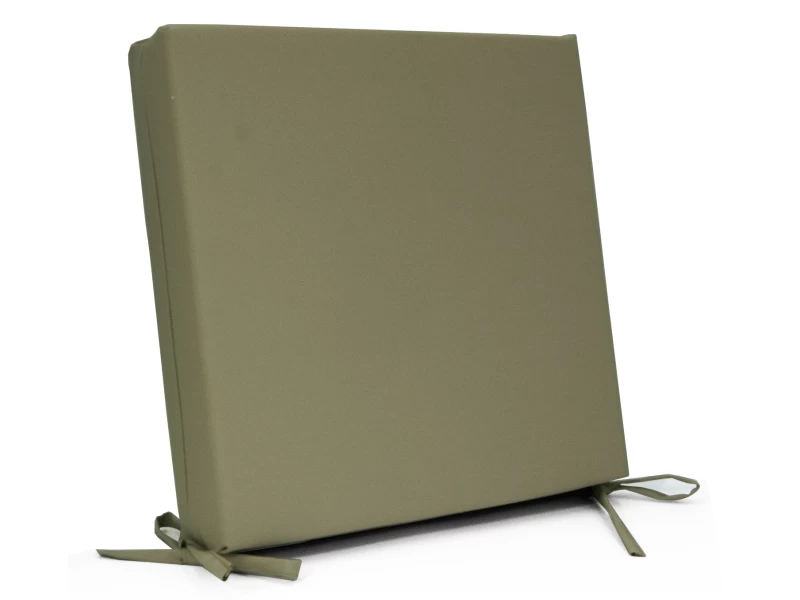 Μαξιλάρι με δέσιμο αδιάβροχο ύφασμα μονόχρωμο Kakki με μονοκόμματο αφρολέξ Μαξιλάρι με δέσιμο αδιάβροχο ύφασμα μονόχρωμο Kakki με μονοκόμματο αφρολέξ