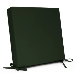 Μαξιλάρι με δέσιμο αδιάβροχο ύφασμα μονόχρωμο κυπαρισσί με μονοκόμματο αφρολέξ