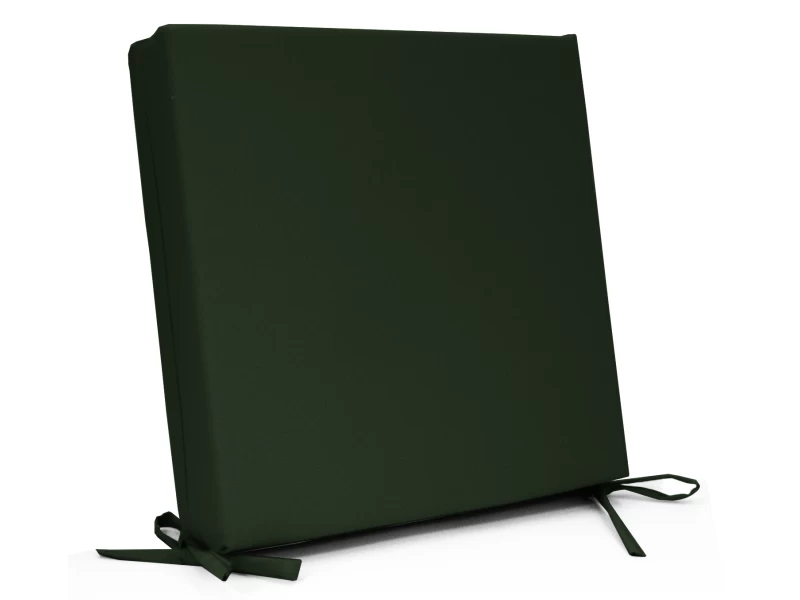 Μαξιλάρι με δέσιμο αδιάβροχο ύφασμα μονόχρωμο κυπαρισσί με μονοκόμματο αφρολέξ Μαξιλάρι με δέσιμο αδιάβροχο ύφασμα μονόχρωμο κυπαρισσί με μονοκόμματο αφρολέξ