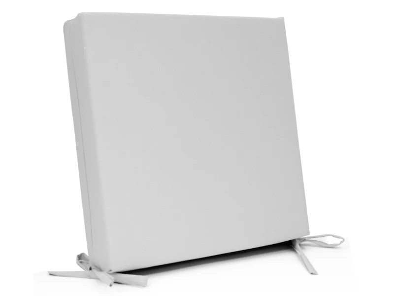 Μαξιλάρι με δέσιμο αδιάβροχο ύφασμα μονόχρωμο λευκό με μονοκόμματο αφρολέξ Μαξιλάρι με δέσιμο αδιάβροχο ύφασμα μονόχρωμο λευκό με μονοκόμματο αφρολέξ