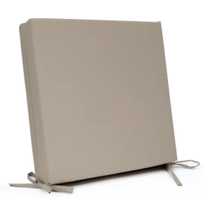 Μαξιλάρι με δέσιμο αδιάβροχο ύφασμα μονόχρωμο μπέζ με μονοκόμματο αφρολέξ