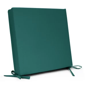 Μαξιλάρι με δέσιμο αδιάβροχο ύφασμα μονόχρωμο πετρόλ με μονοκόμματο αφρολέξ