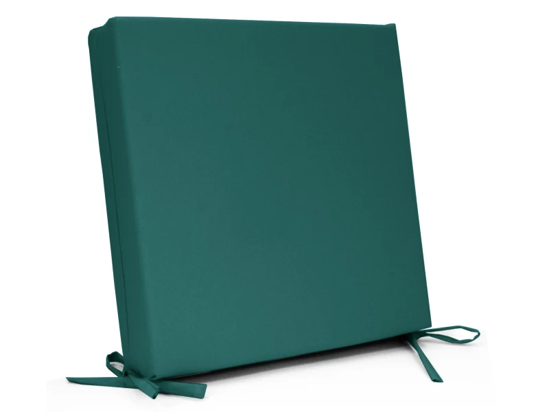 Μαξιλάρι με δέσιμο αδιάβροχο ύφασμα μονόχρωμο πετρόλ με μονοκόμματο αφρολέξ Μαξιλάρι με δέσιμο αδιάβροχο ύφασμα μονόχρωμο πετρόλ με μονοκόμματο αφρολέξ