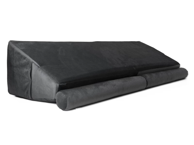 Μαξιλάρι ορθοπεδικό 2 κλίσεων για κρεβάτι Velure πλάτης τριγωνικό (Φάλτσο) Γκρι 250-Memory foam