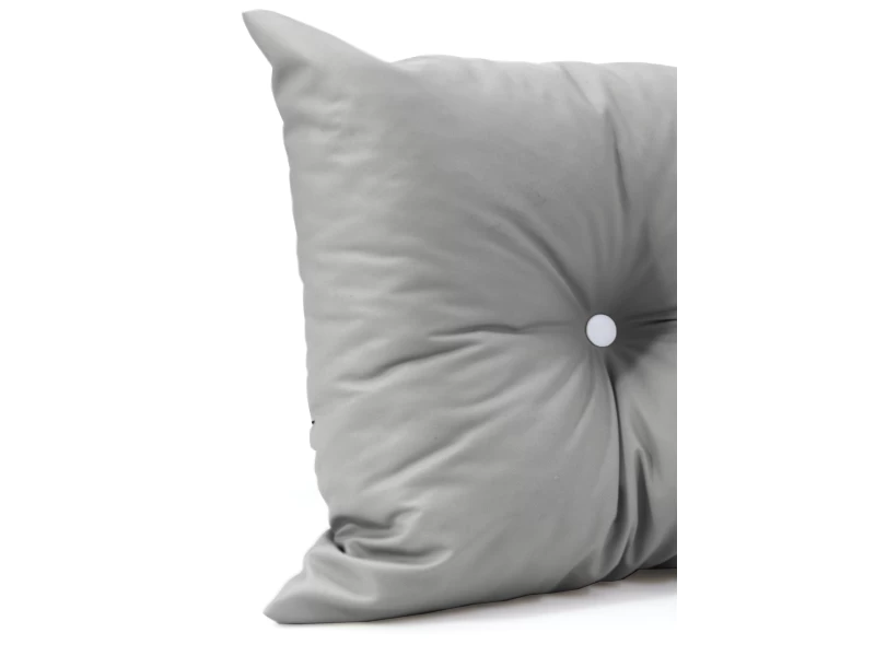 Μαξιλάρι Πλάτης Με 2 Κουμπιά αδιάβροχο Ομπρελόπανο αδιάβροχο ανοιχτό γκρι χρώμα