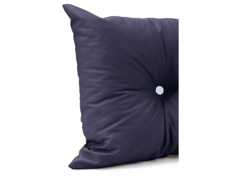 Μαξιλάρι Πλάτης Με 2 Κουμπιά Από Ομπρελόπανο αδιάβροχο Μπλέ σκούρο χρώμα
