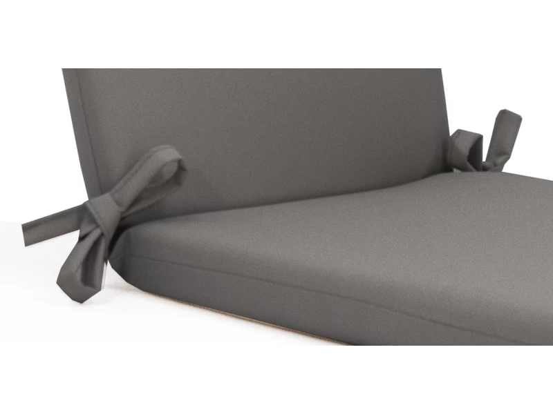 Μαξιλάρι αδιάβροχο 100% καρέκλας με κορδόνια στην πλάτη μονόχρωμο γκρι ανοιχτό Μαξιλάρι αδιάβροχο 100% καρέκλας με κορδόνια στην πλάτη μονόχρωμο γκρι ανοιχτό