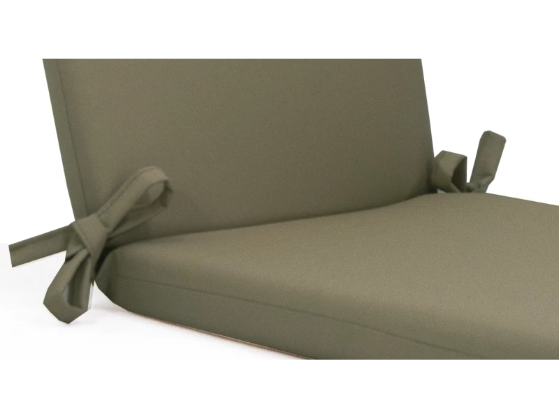 Μαξιλάρι αδιάβροχο 100% καρέκλας με κορδόνια στην πλάτη μονόχρωμο kakki Μαξιλάρι αδιάβροχο 100% καρέκλας με κορδόνια στην πλάτη μονόχρωμο kakki