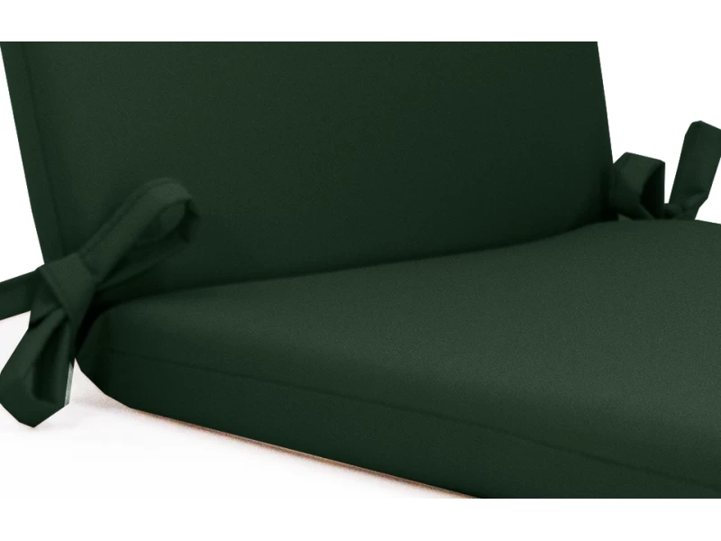 Μαξιλάρι αδιάβροχο 100% καρέκλας με κορδόνια στην πλάτη μονόχρωμο κυπαρισσί Μαξιλάρι αδιάβροχο 100% καρέκλας με κορδόνια στην πλάτη μονόχρωμο κυπαρισσί