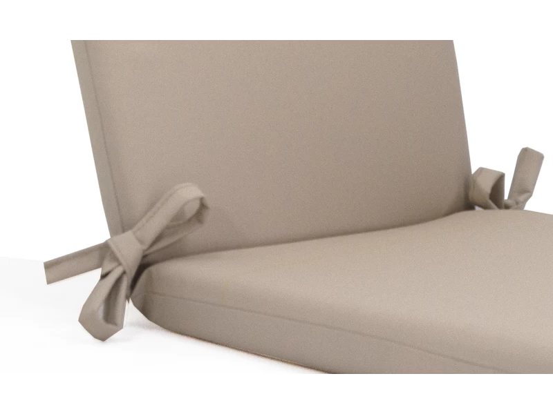 Μαξιλάρι αδιάβροχο 100% καρέκλας με κορδόνια στην πλάτη μονόχρωμο μπεζ Μαξιλάρι αδιάβροχο 100% καρέκλας με κορδόνια στην πλάτη μονόχρωμο μπεζ