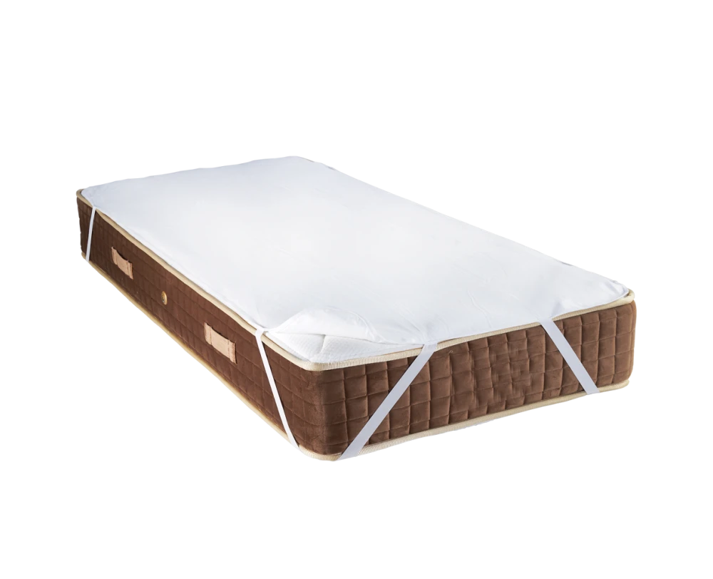 Επίστρωμα Cotton 100% με 4 λάστιχα Αδιάβροχο | Mypouf.gr