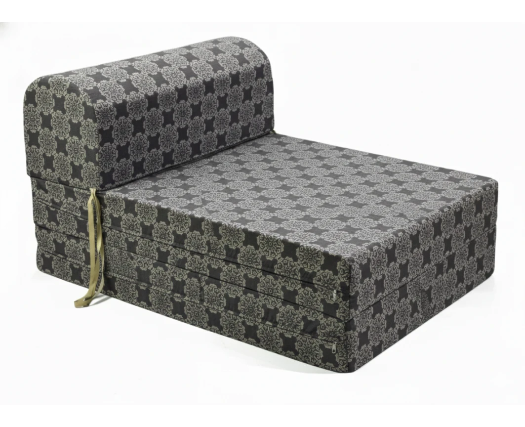 Πολυθρόνα - Κρεβάτι Flip Chair Florina Λονέτα Ύφασμα απόχρωση του ανθρακί με σχέδιo Kanada - Norman
