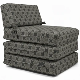 Πολυθρόνα - Κρεβάτι Flip Chair Panama Λονέτα Ύφασμα απόχρωση του ανθρακί σχέδιο Kanada - Norman