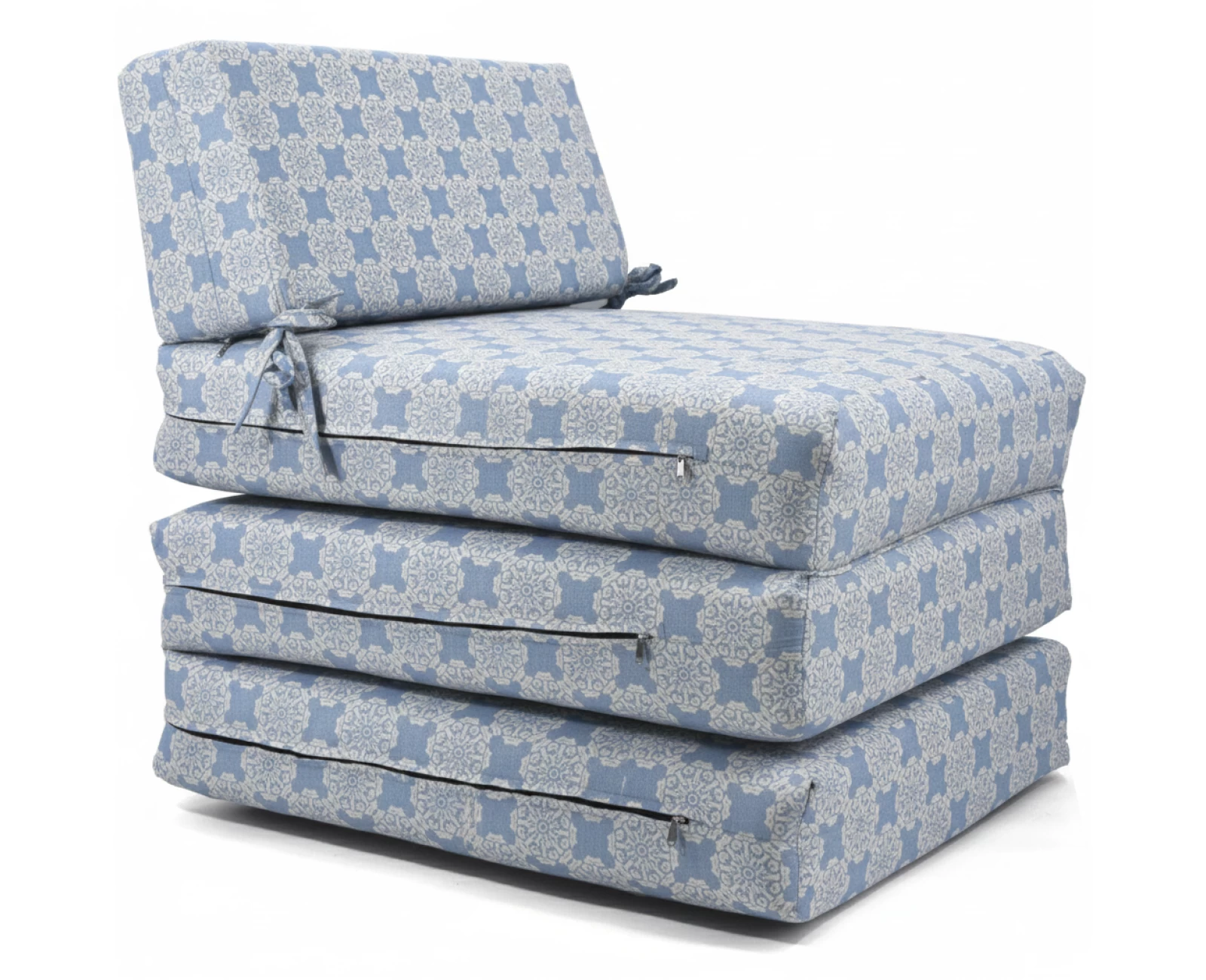 Πολυθρόνα - Κρεβάτι Flip Chair Panama Λονέτα Ύφασμα απόχρωση του γαλάζιου σχέδιο Kanada | Mypouf.gr