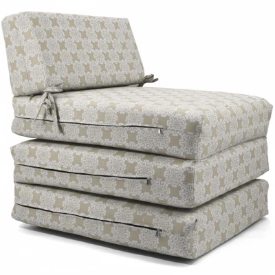 Πολυθρόνα - Κρεβάτι Flip Chair Panama Λονέτα Ύφασμα απόχρωση του μπέζ σχέδιο Kanada