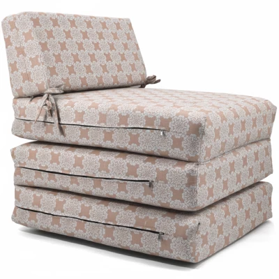 Πολυθρόνα - Κρεβάτι Flip Chair Panama Λονέτα Ύφασμα απόχρωση του σομόν σχέδιο Kanada