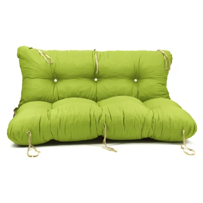 Μαξιλάρι για καναπέ με ενσωματωμένη πλάτη - Μονόχρωμο λαχανί ύφασμα