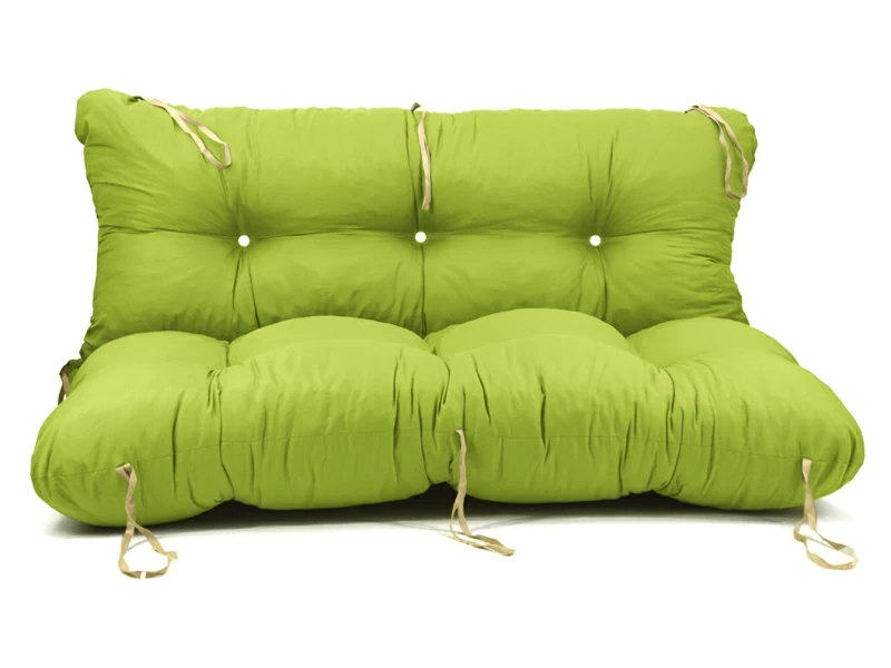 Μαξιλάρι για καναπέ με ενσωματωμένη πλάτη - Μονόχρωμο λαχανί ύφασμα