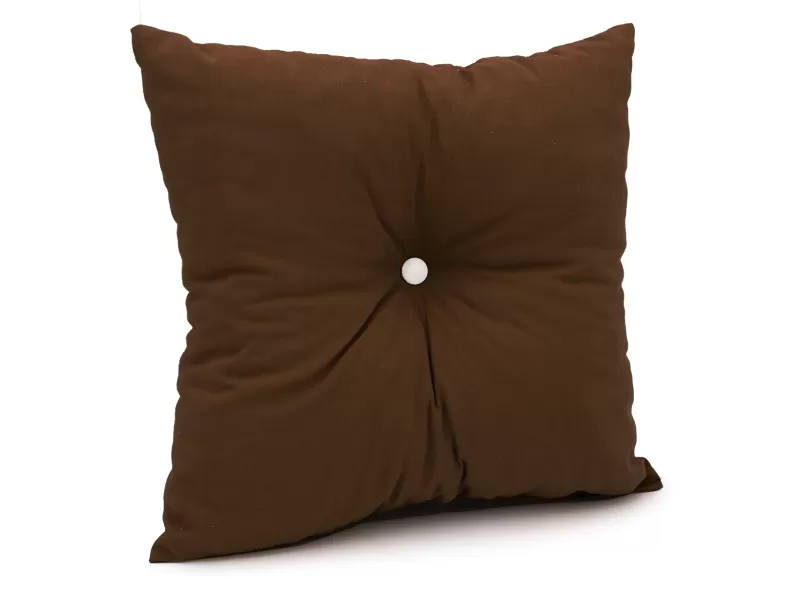 Μαξιλάρι Πλάτης Με 2 Κουμπιά Λονέτα καφέ