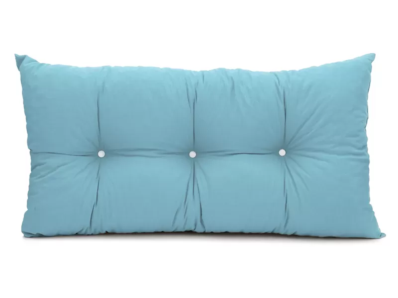 Μαξιλάρι Πλάτης Με 2 Κουμπιά Λονέτα γαλάζιο