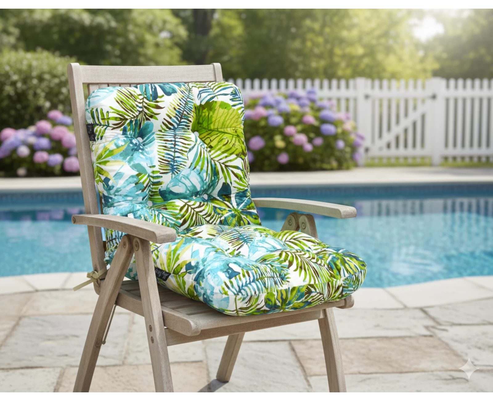 Μαξιλάρι κάθισμα με πλάτη με κουμπιά -  Bali | Ύφασμα Κρετόν | Mypouf.gr