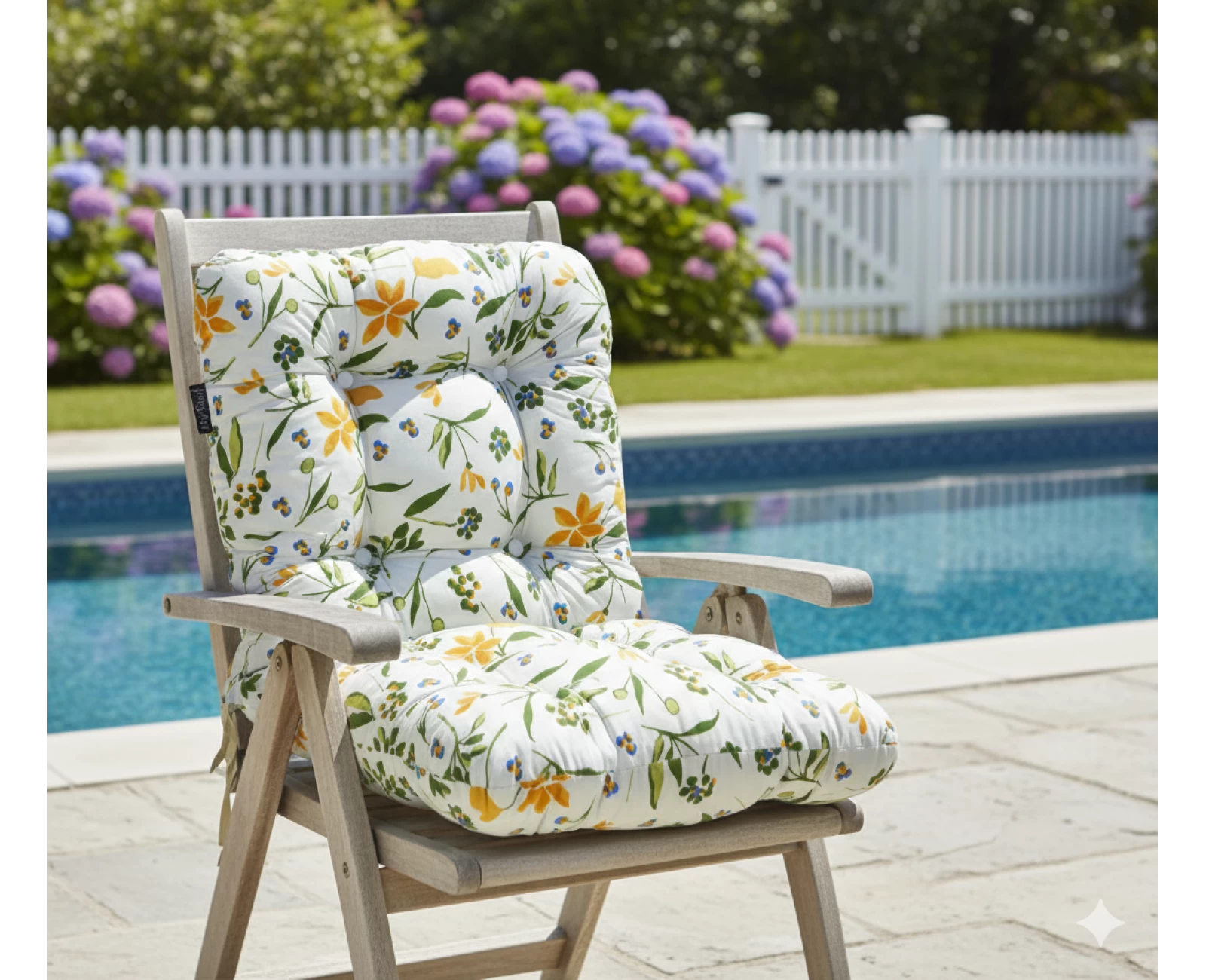 Μαξιλάρι κάθισμα με πλάτη με κουμπιά -  Dublin | Ύφασμα Κρετόν | Mypouf.gr