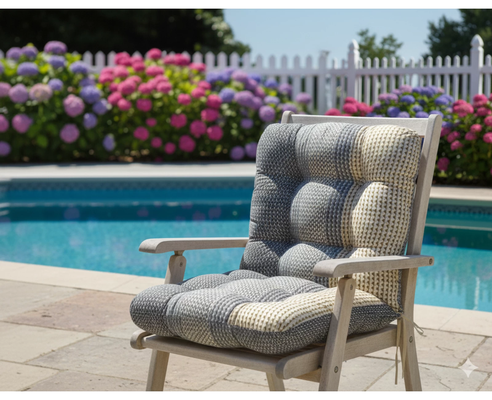 Μαξιλάρι κάθισμα με πλάτη με κουμπιά -  Sahara | Ύφασμα Κρετόν | Mypouf.gr