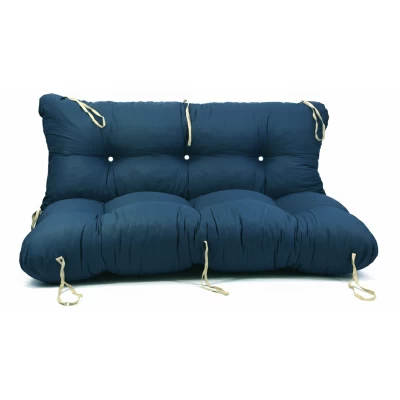 Μαξιλάρι για καναπέ με ενσωματωμένη πλάτη - Μονόχρωμο πετρόλ σκούρο Poliester ύφασμα