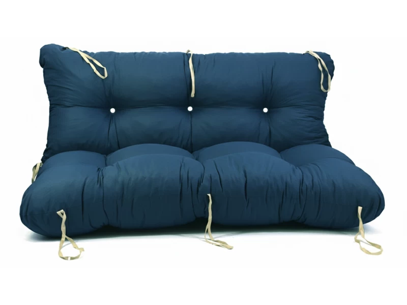 Μαξιλάρι για καναπέ με ενσωματωμένη πλάτη - Μονόχρωμο πετρόλ σκούρο Poliester ύφασμα