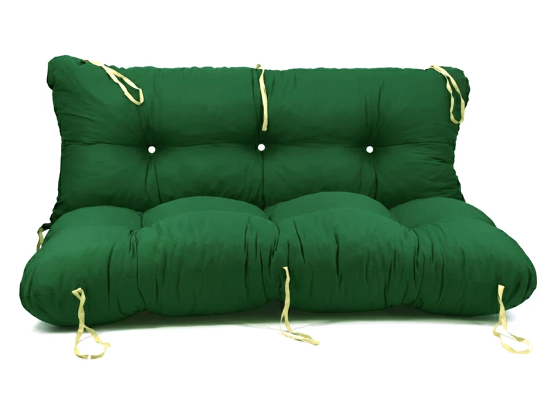 Μαξιλάρι για καναπέ με ενσωματωμένη πλάτη - Μονόχρωμο πράσινο Poliester ύφασμα