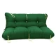 Μαξιλάρι για καναπέ με ενσωματωμένη πλάτη - Μονόχρωμο πράσινο Poliester ύφασμα | Mypouf.gr