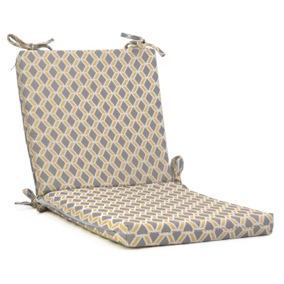 Μαξιλάρι με πλάτη και κάθισμα βαμβακερό με 70% αδιαβροχοποίηση (Design Beehive) 45 x 45 x 5 + 45 x 45 x 5