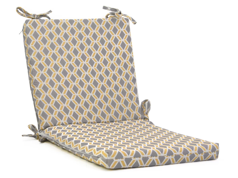 Μαξιλάρι με πλάτη και κάθισμα βαμβακερό με 70% αδιαβροχοποίηση (Design Beehive) 45 x 45 x 5 + 45 x 45 x 5