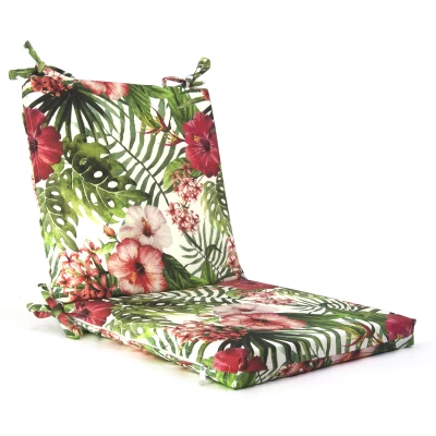 Μαξιλάρι με πλάτη και κάθισμα βαμβακερό με 70% αδιαβροχοποίηση (Flower 15083) 45 x 45 x 5 + 45 x 45 x 5