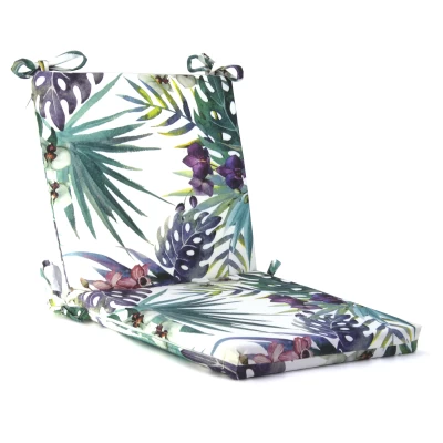 Μαξιλάρι με πλάτη και κάθισμα βαμβακερό με 70% αδιαβροχοποίηση (Leaves 8813) 45 x 45 x 5 + 45 x 45 x 5